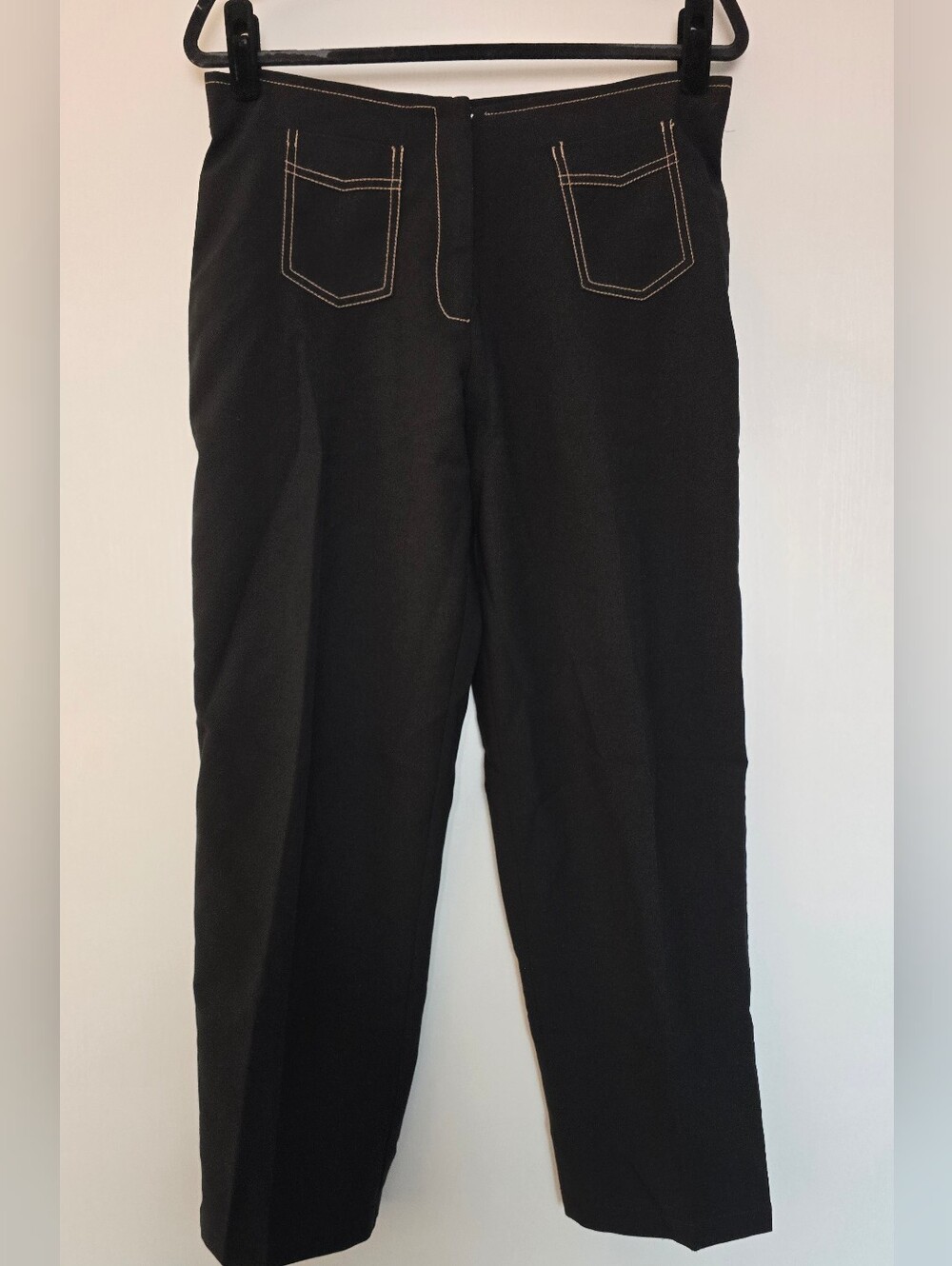 Rampage - Vintage Y2K 90s Black Dress Pants Contrast Stitched Front Pocket